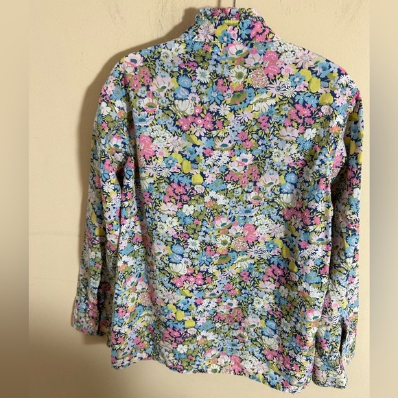 kate libby preppy kid floral dressy button down girls size 5T - Picture 4 of 4